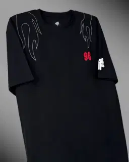 Don't Trip Black Oversized T-shirt - Image 4