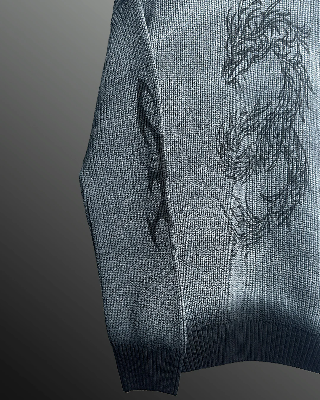 Dragon Eclipse Full Sleeves Knit T-Shirt - Image 6