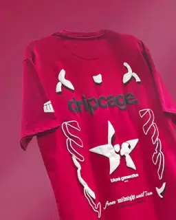 Dripcage Pink Heavyweight T-shirt