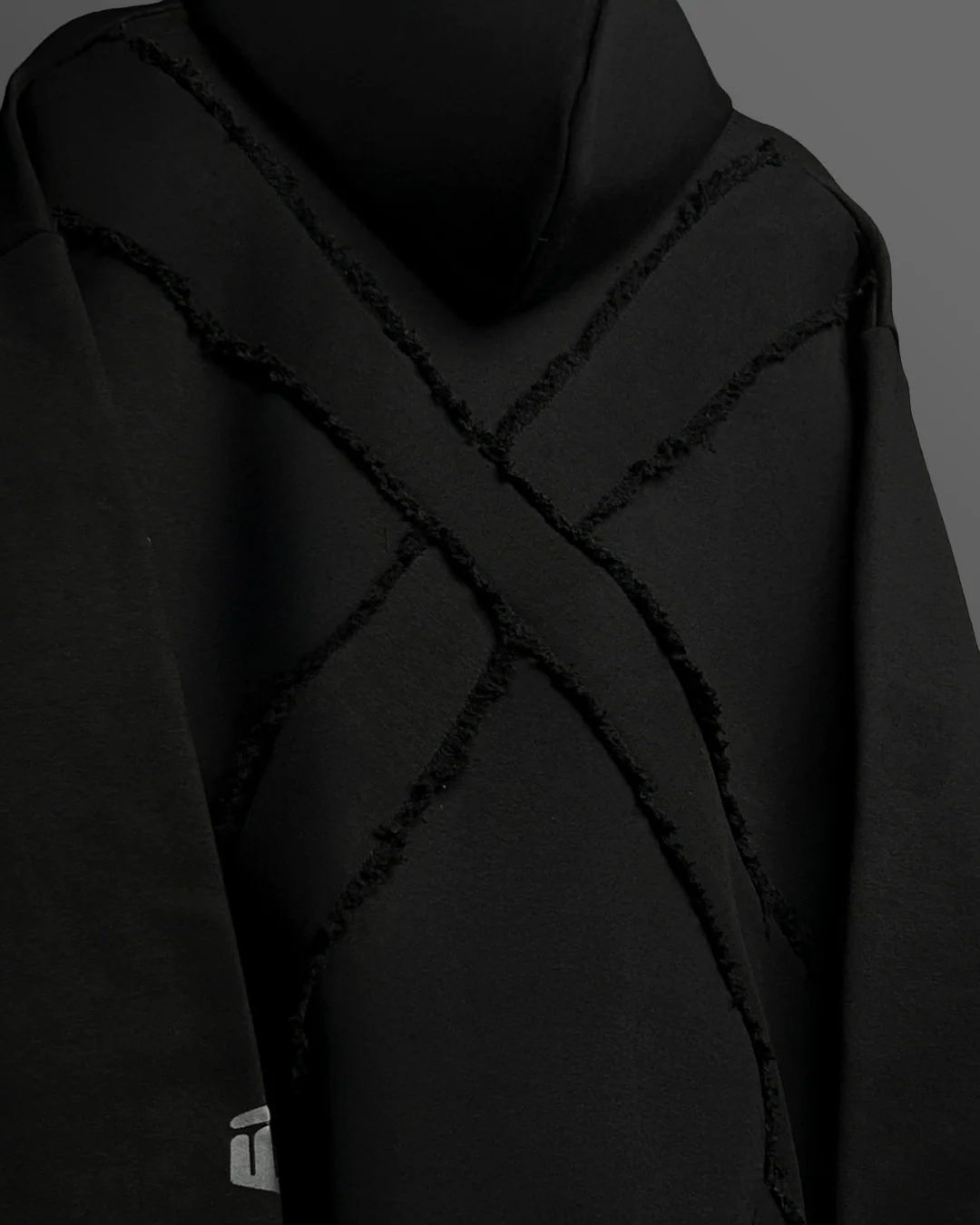 Fearless Black Boxy-Fit Hoodie - Image 6