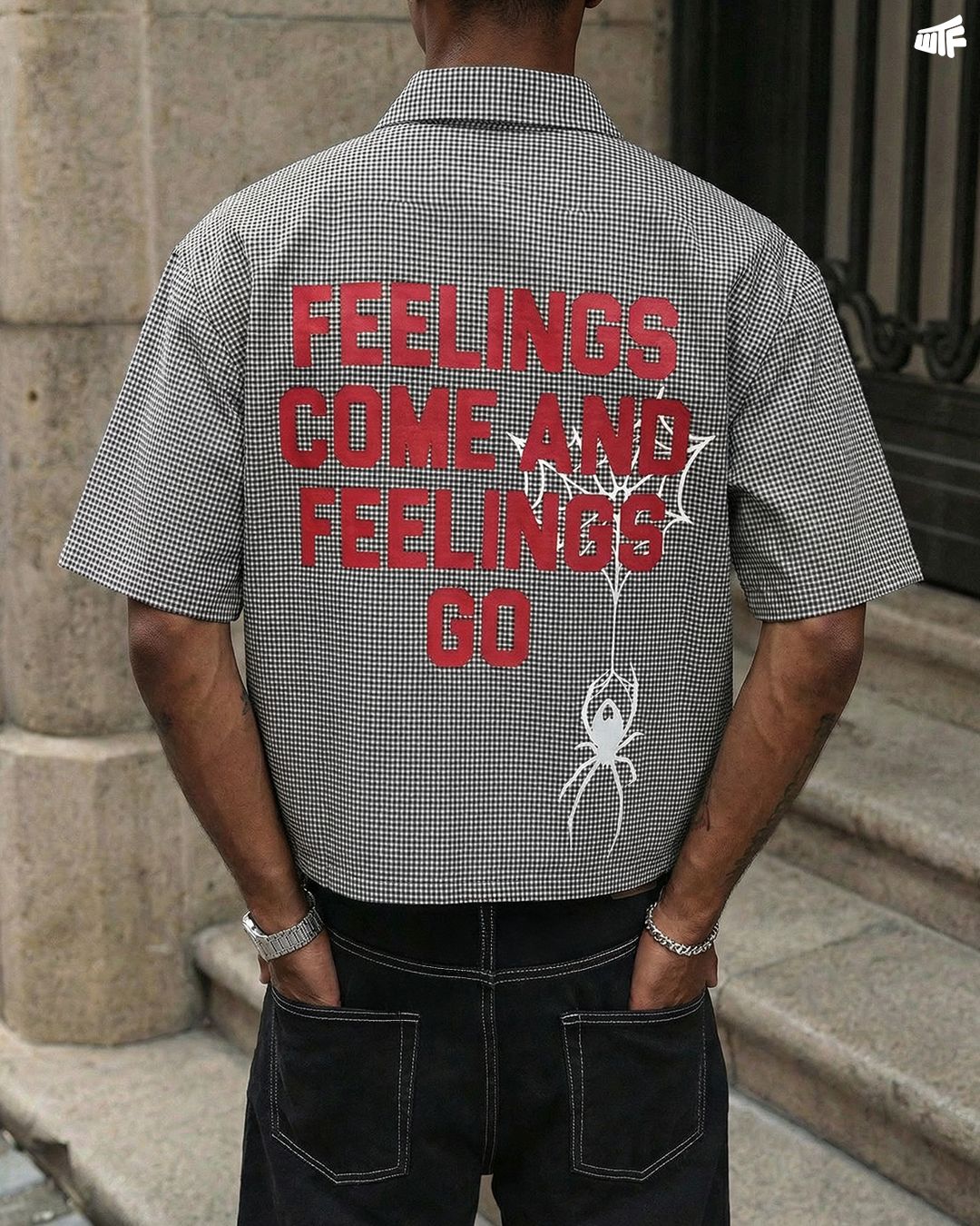 Feelings Half Sleeves Checks shirt - Image 4