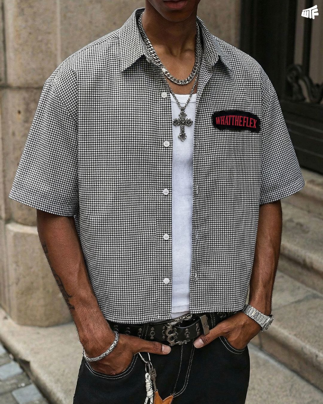 Feelings Half Sleeves Checks shirt - Image 5