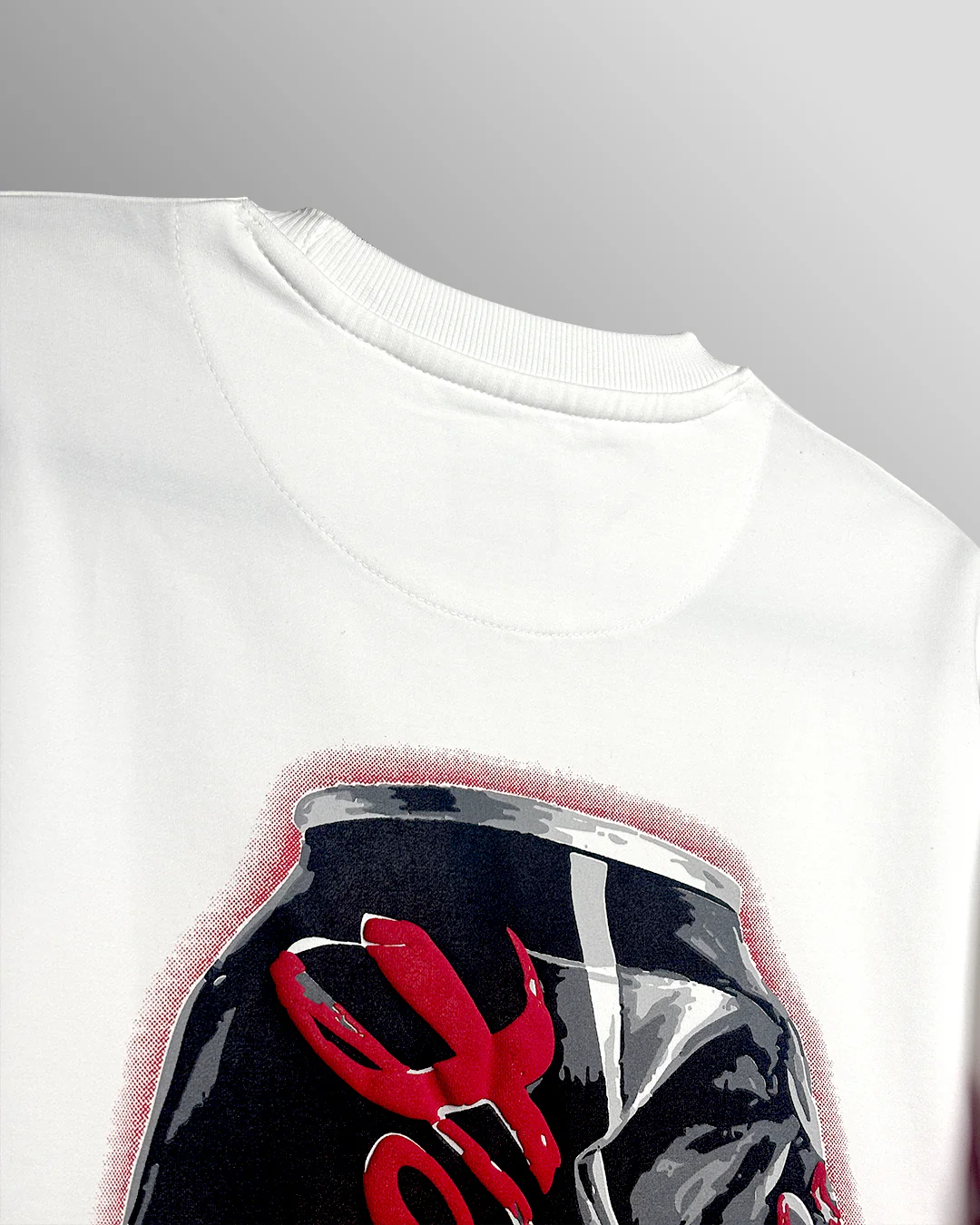 Flex Soda Boxy-Fit White T-Shirt - Image 10
