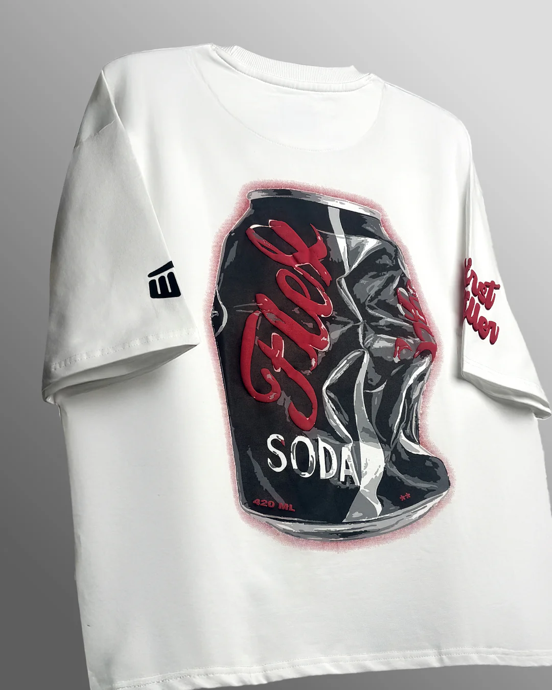 Flex Soda Boxy-Fit White T-Shirt - Image 3