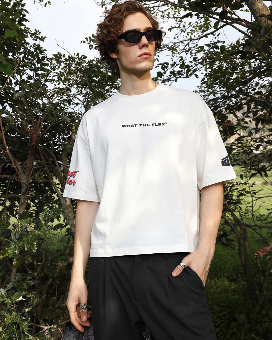 Flex Soda Boxy-Fit White T-Shirt - Image 6