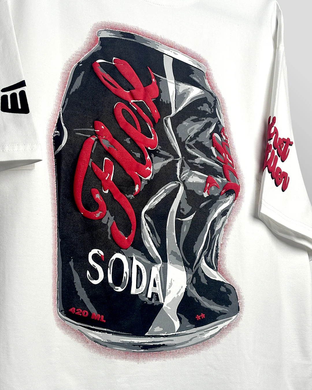 Flex Soda Boxy-Fit White T-Shirt - Image 7