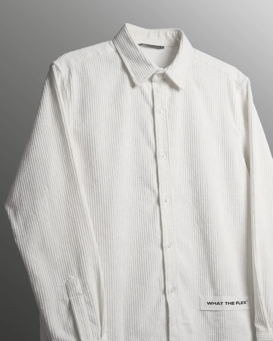 Flow State White Ribbed Shirt - Image 3