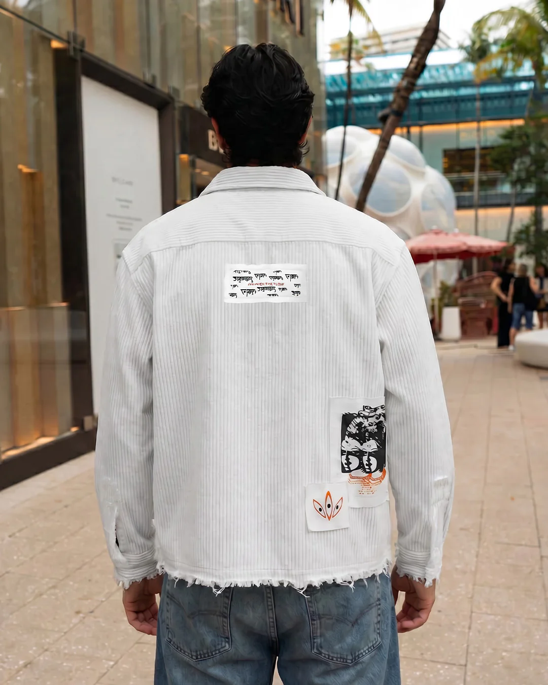Flow State White Ribbed Shirt - Image 6
