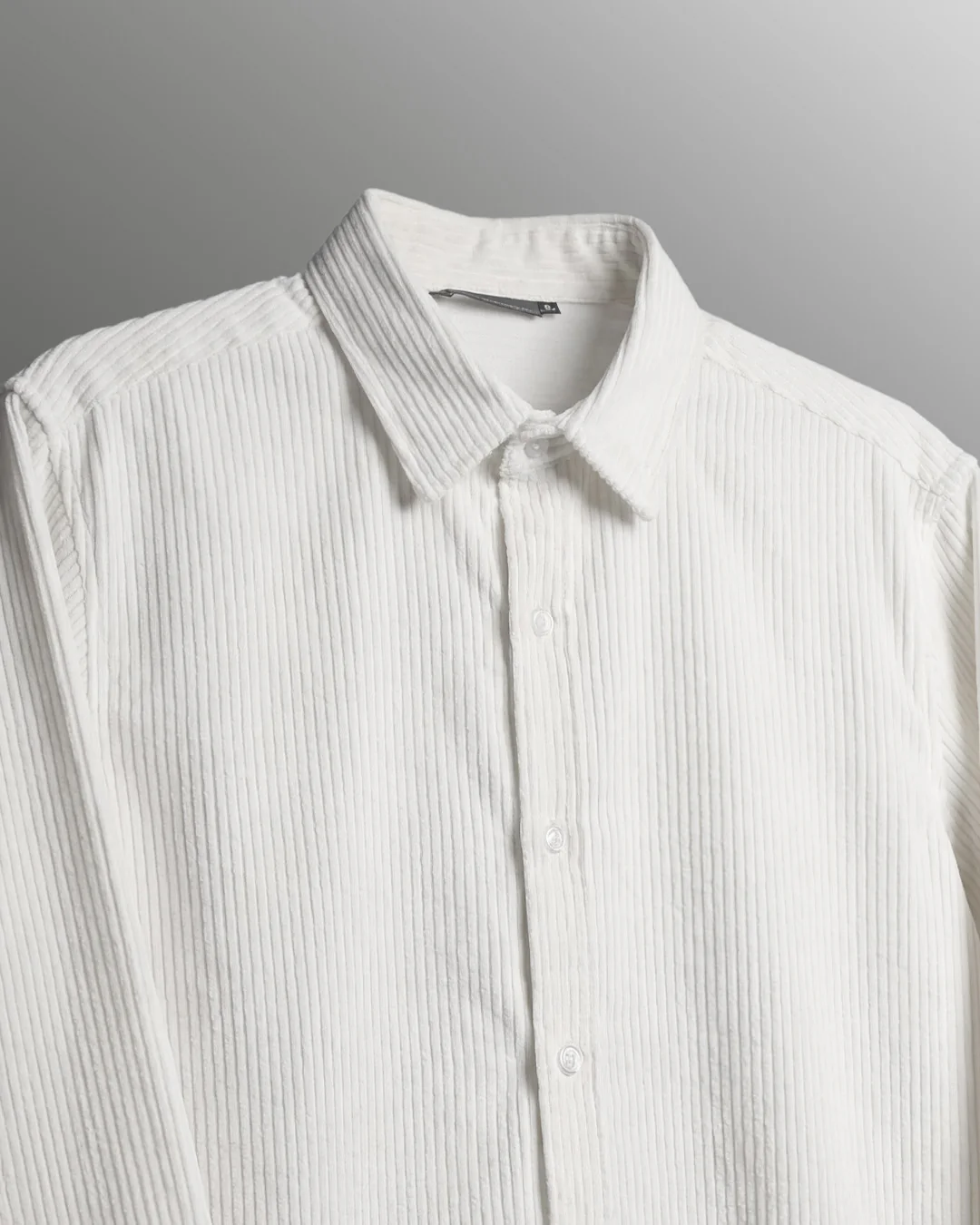 Flow State White Ribbed Shirt - Image 8