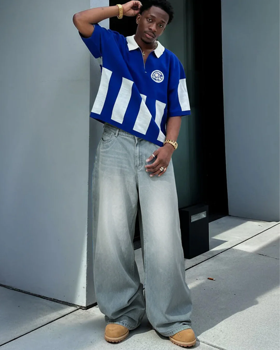 Frost Blue Baggy Jeans - Image 4