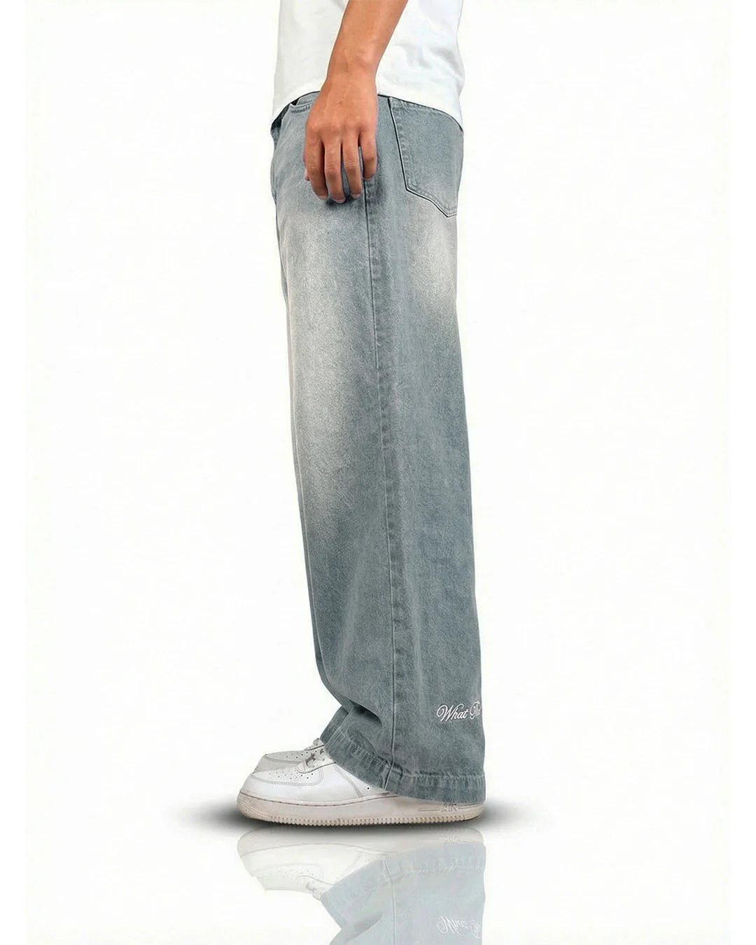 Frost Blue Baggy Jeans - Image 6