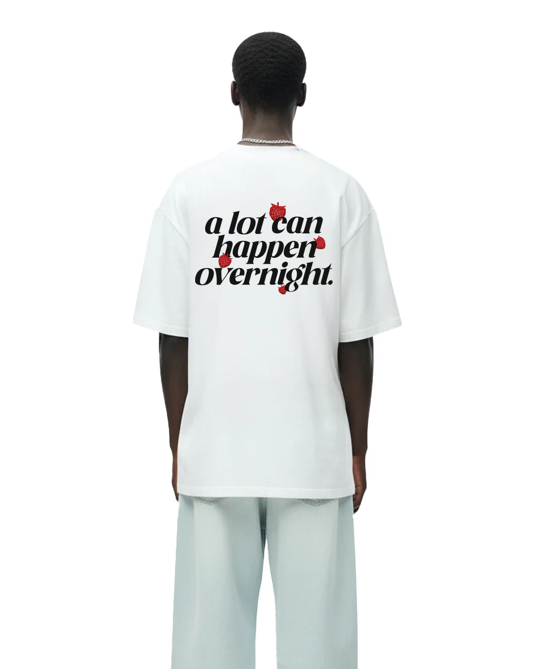 Goat Overnight Heavyweight White T-shirt