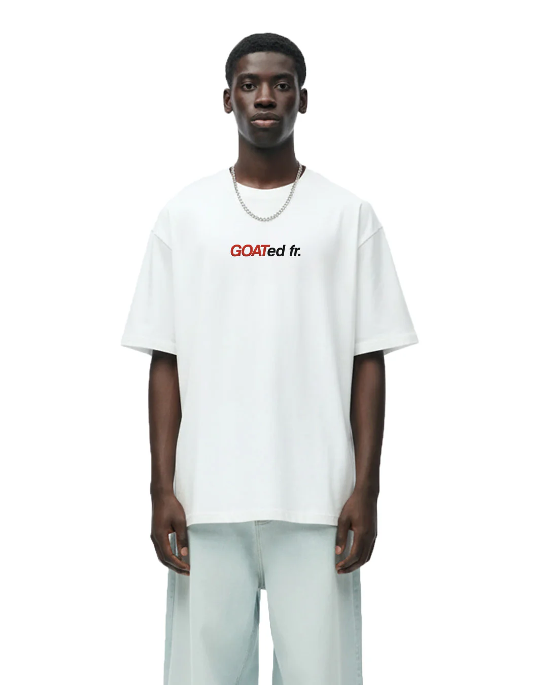 Goat Overnight Heavyweight White T-shirt - Image 2