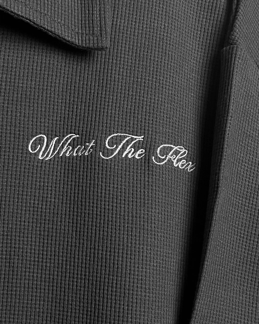 Grey Polo With Zip - Image 6
