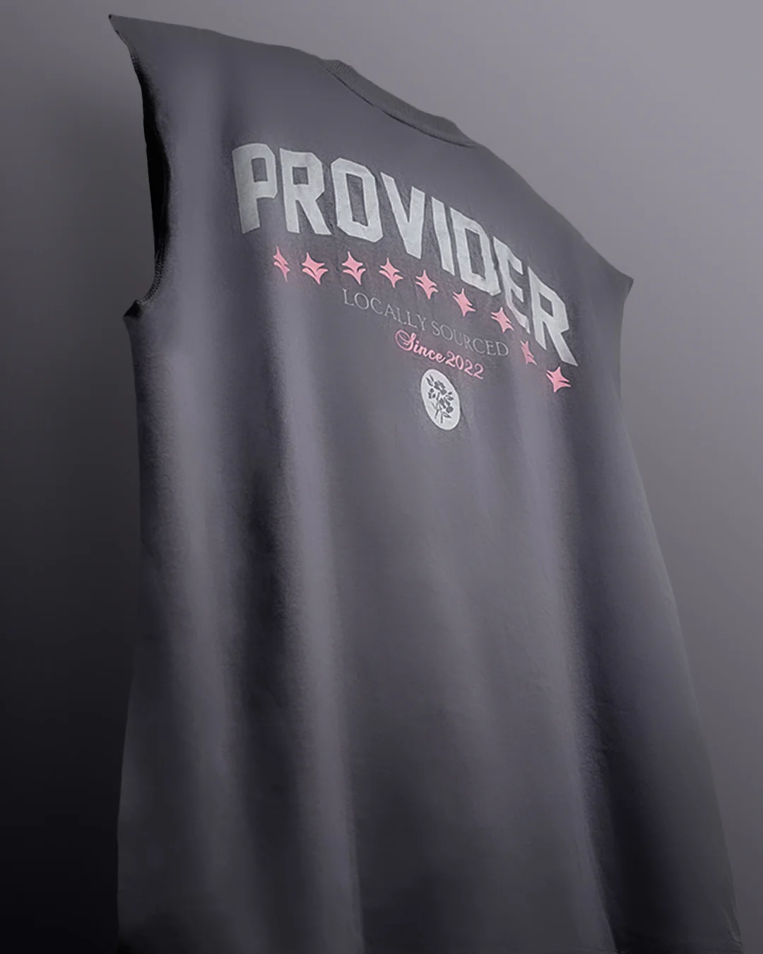 Provider Grey Cotton Boxy Vest