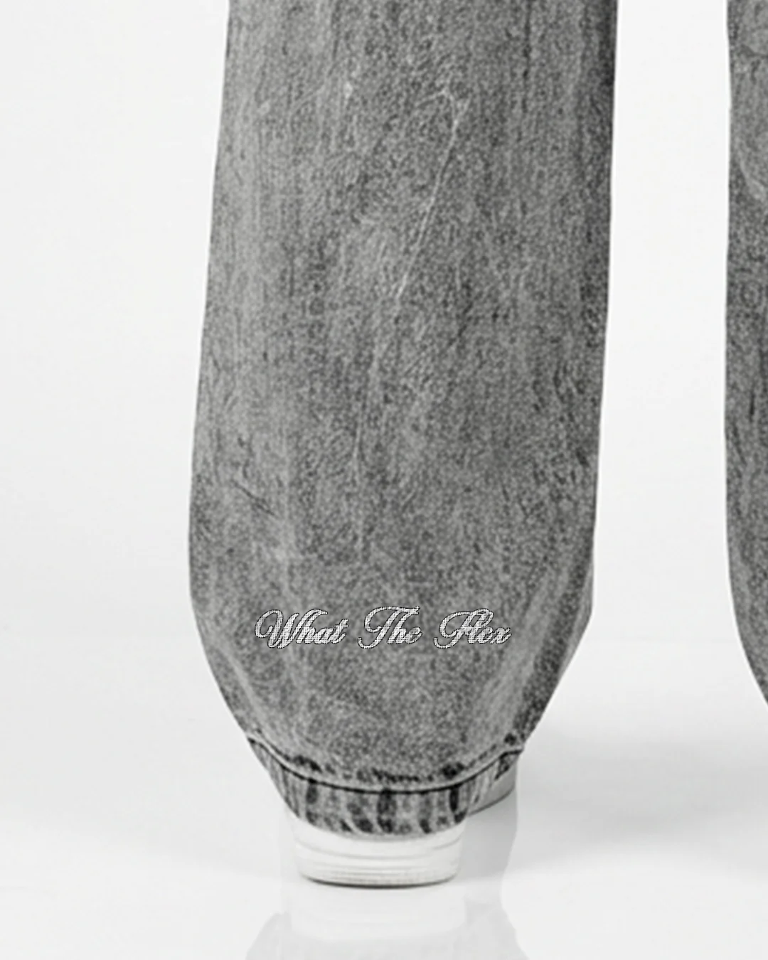Grey Rugged Baggy Jeans - Image 7