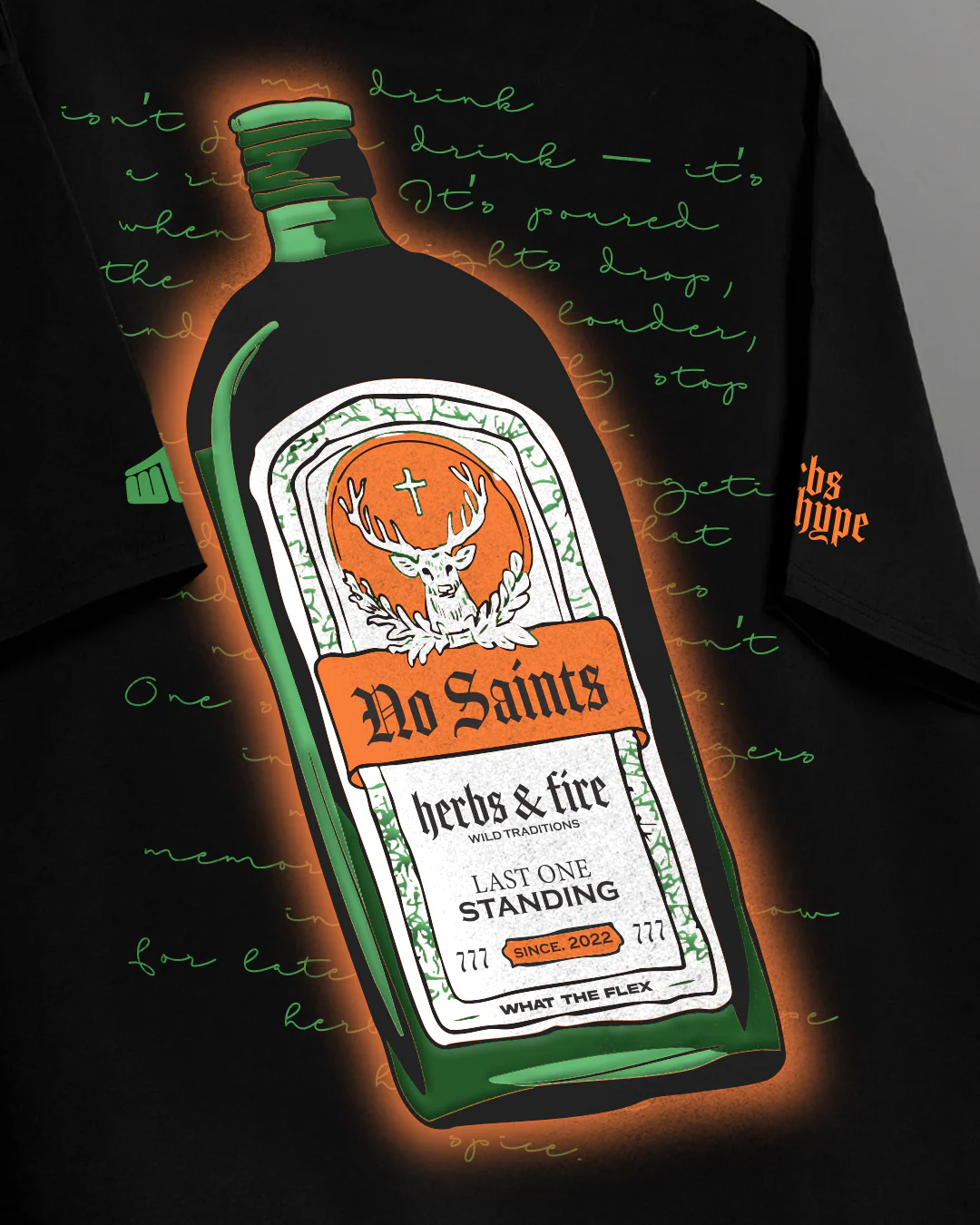 Herbs And Fire Boxy-Fit T-shirt - Image 8