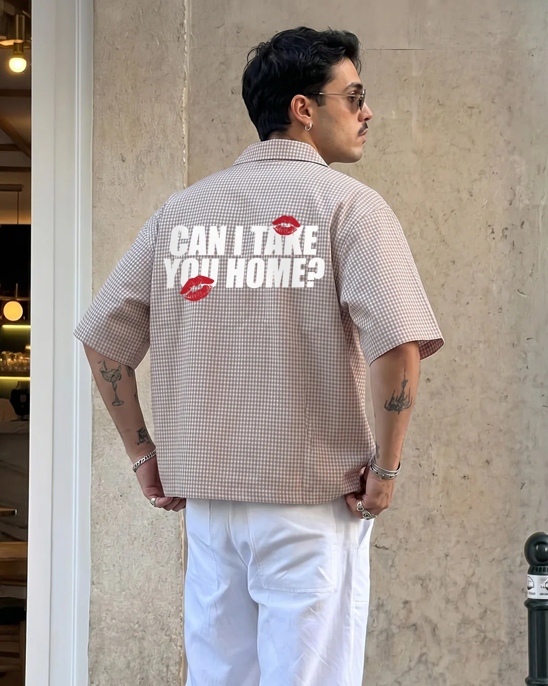 Home Half Sleeves Checks Shirt - Image 5