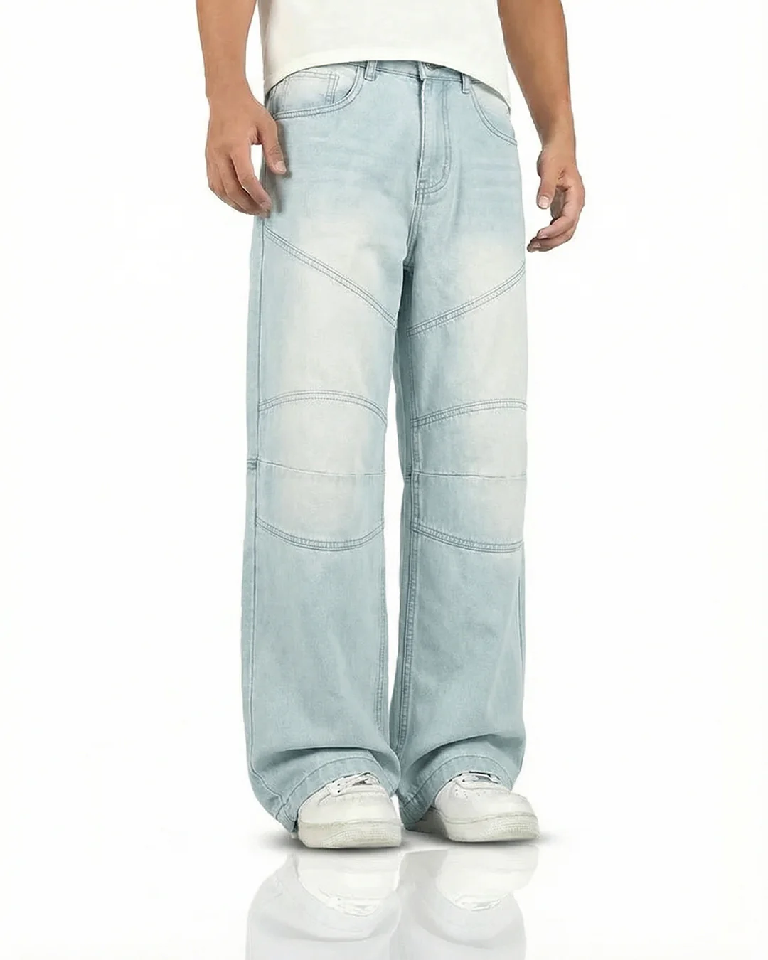 Horizon Blue Baggy Jeans - Image 5