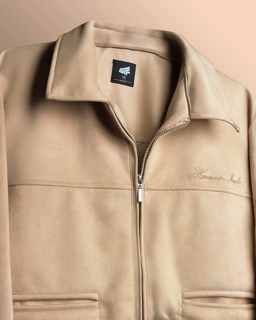 Human Made Cream Suede Jacket - Image 5