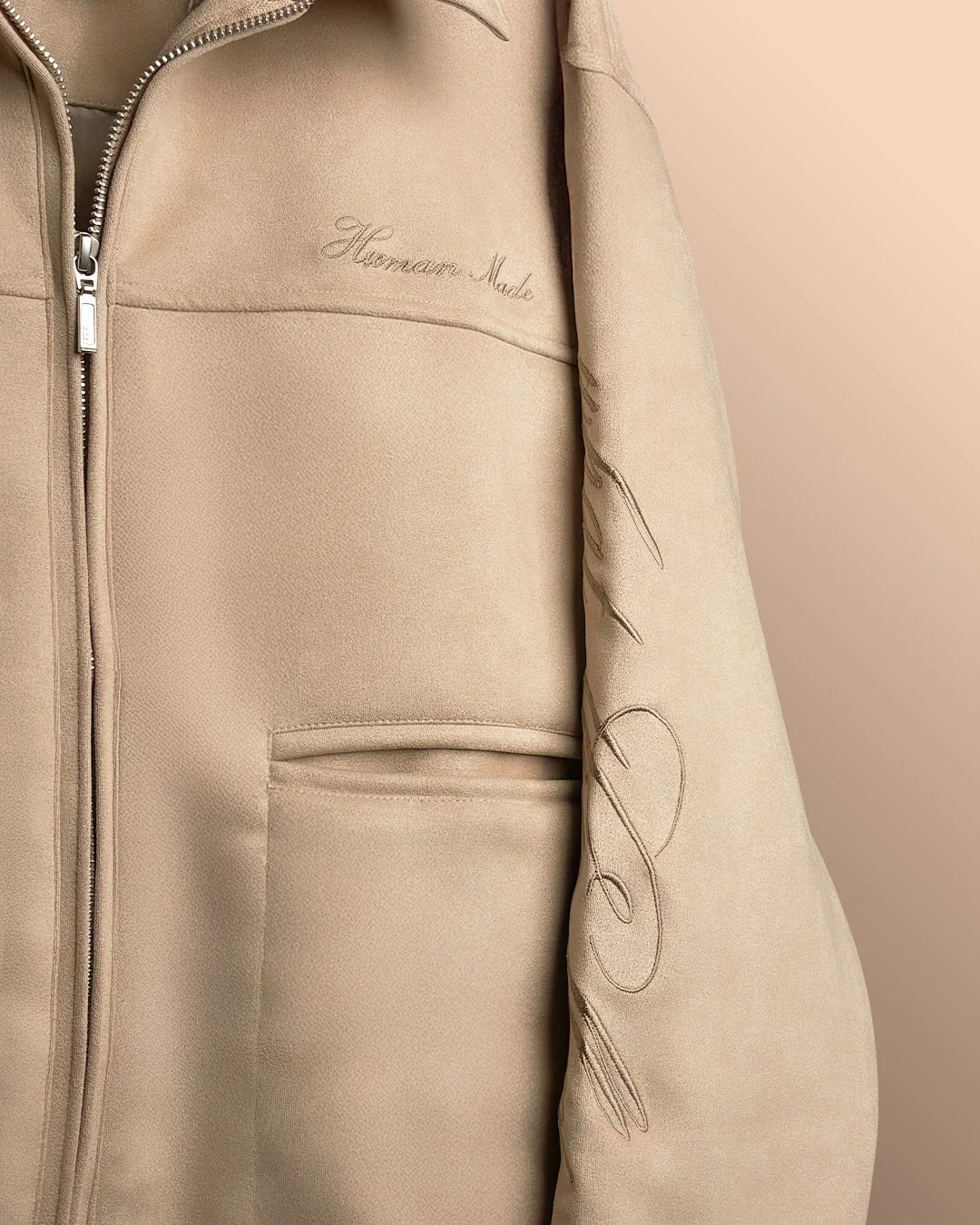 Human Made Cream Suede Jacket - Image 7