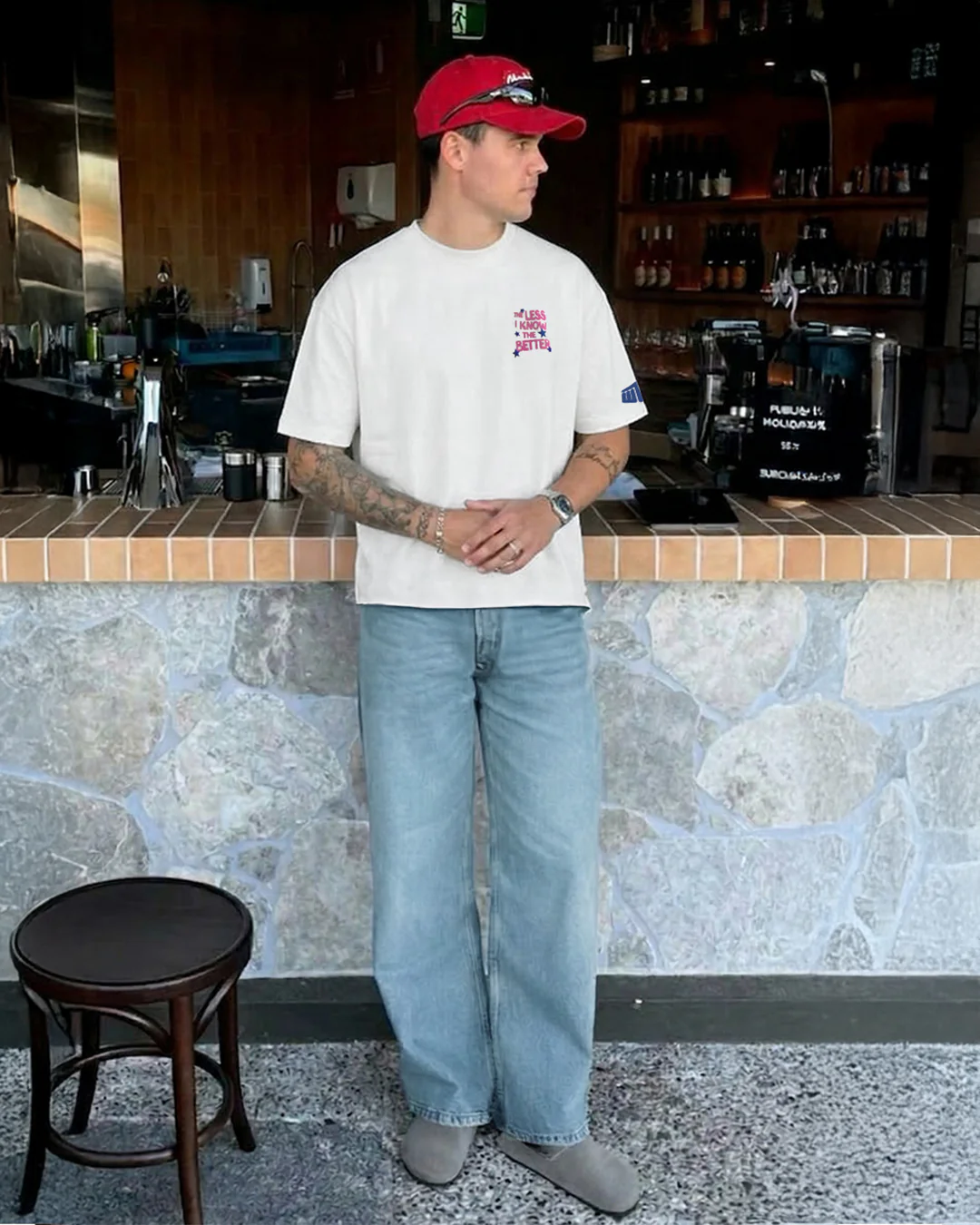 Ice Blue Straight Cut Jeans - Image 6