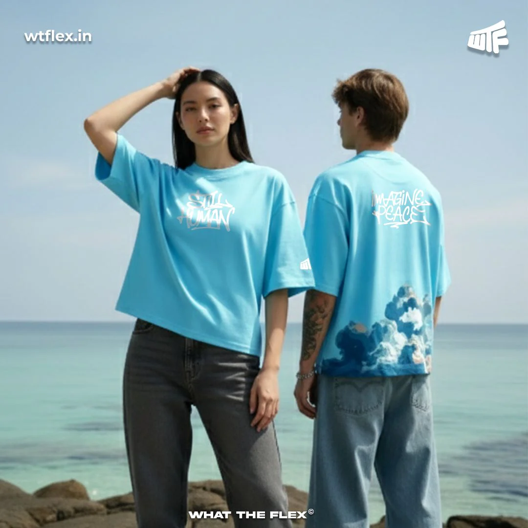 Imagine Peace Boxy-Fit T-shirt - Image 5
