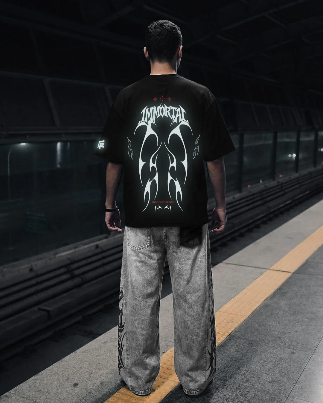 Immortal Reflective Heavyweight T-shirt - Image 5