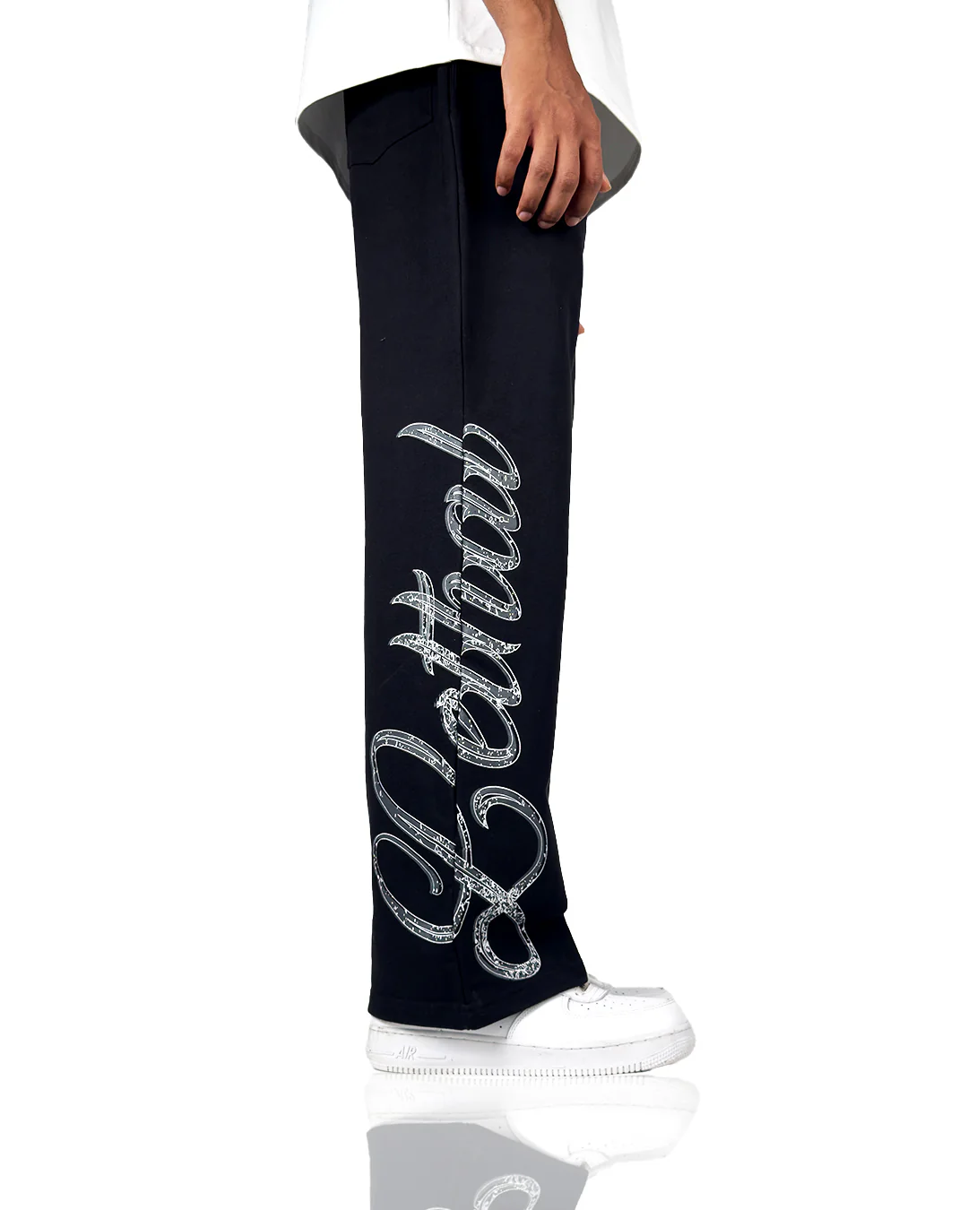 Lethal Black Essential Cotton Pants - Image 4