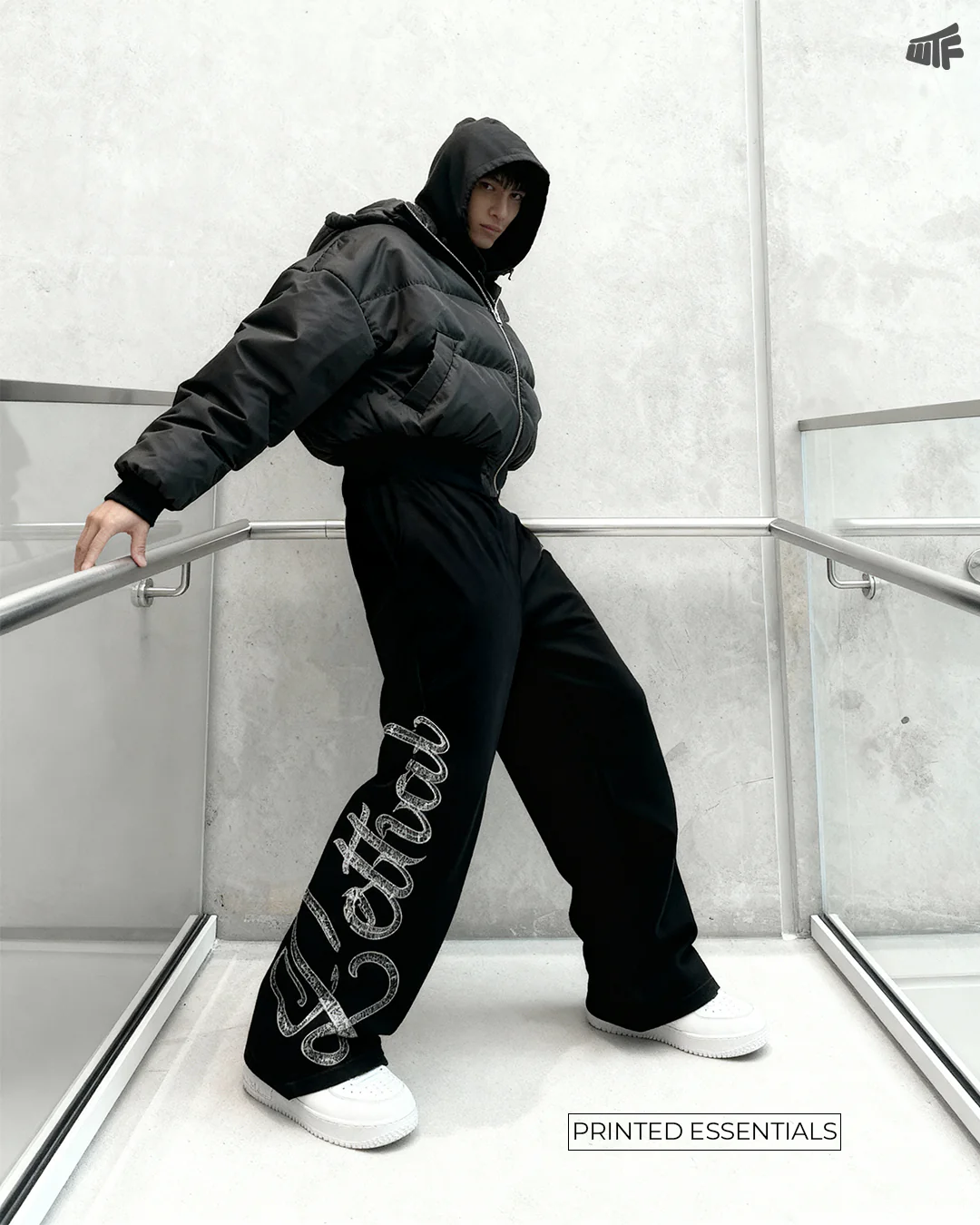 Lethal Black Essential Cotton Pants - Image 5