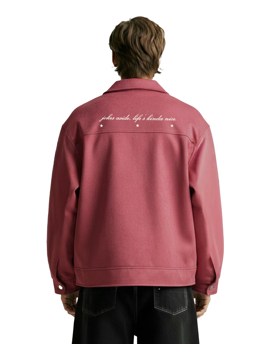 Life's Nice Coral Suede Jacket - Image 2