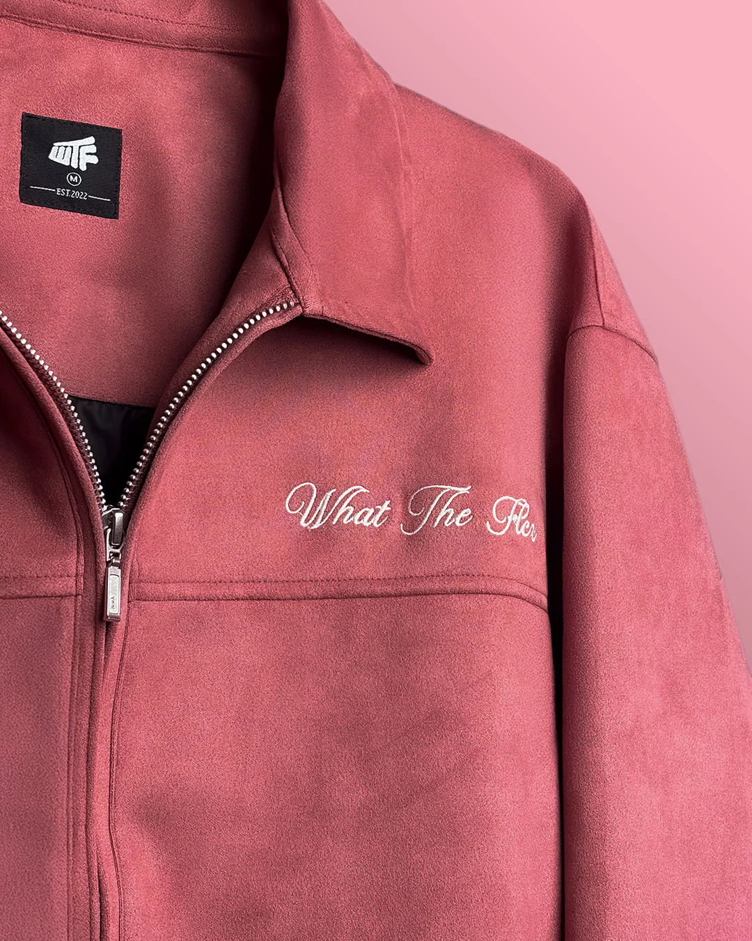 Life's Nice Coral Suede Jacket - Image 5