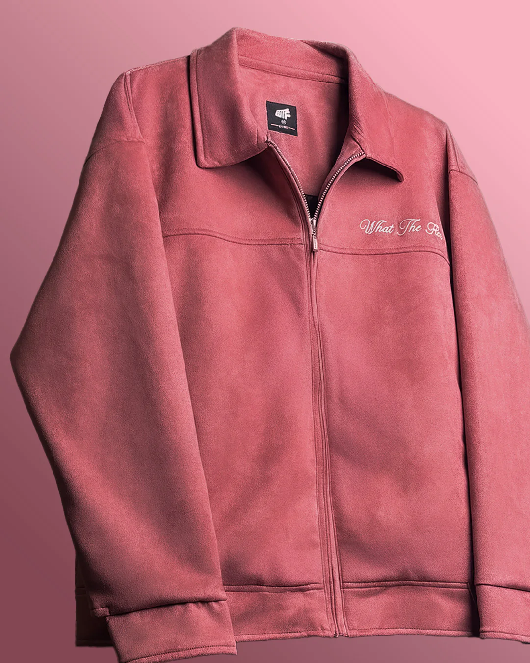 Life's Nice Coral Suede Jacket - Image 8
