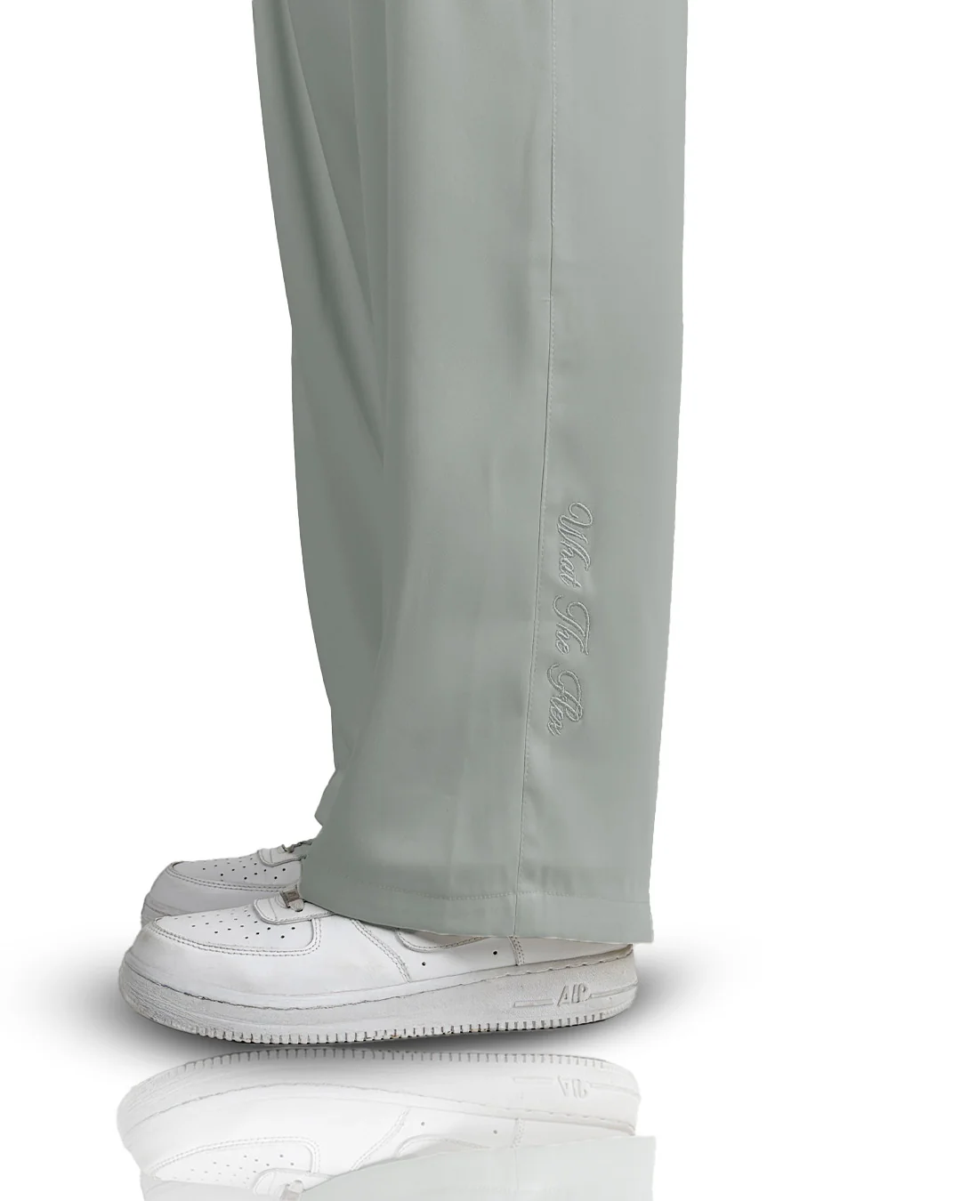 Light Grey Classic Korean Pants - Image 6