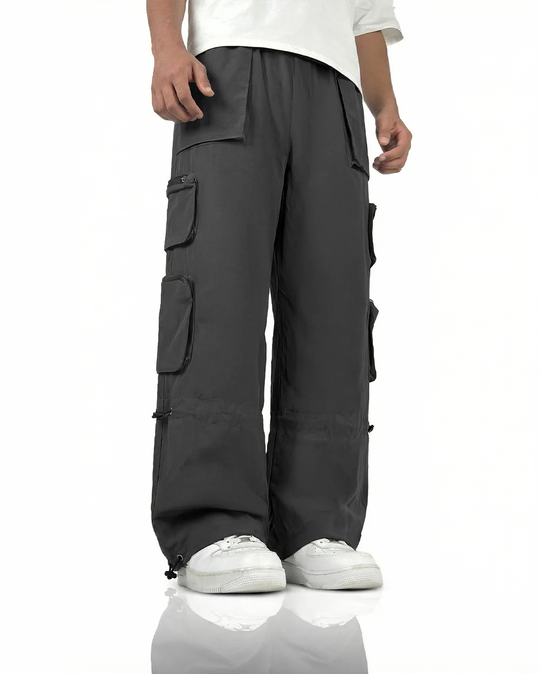 Loadout Grey Parachute Pants - Image 2