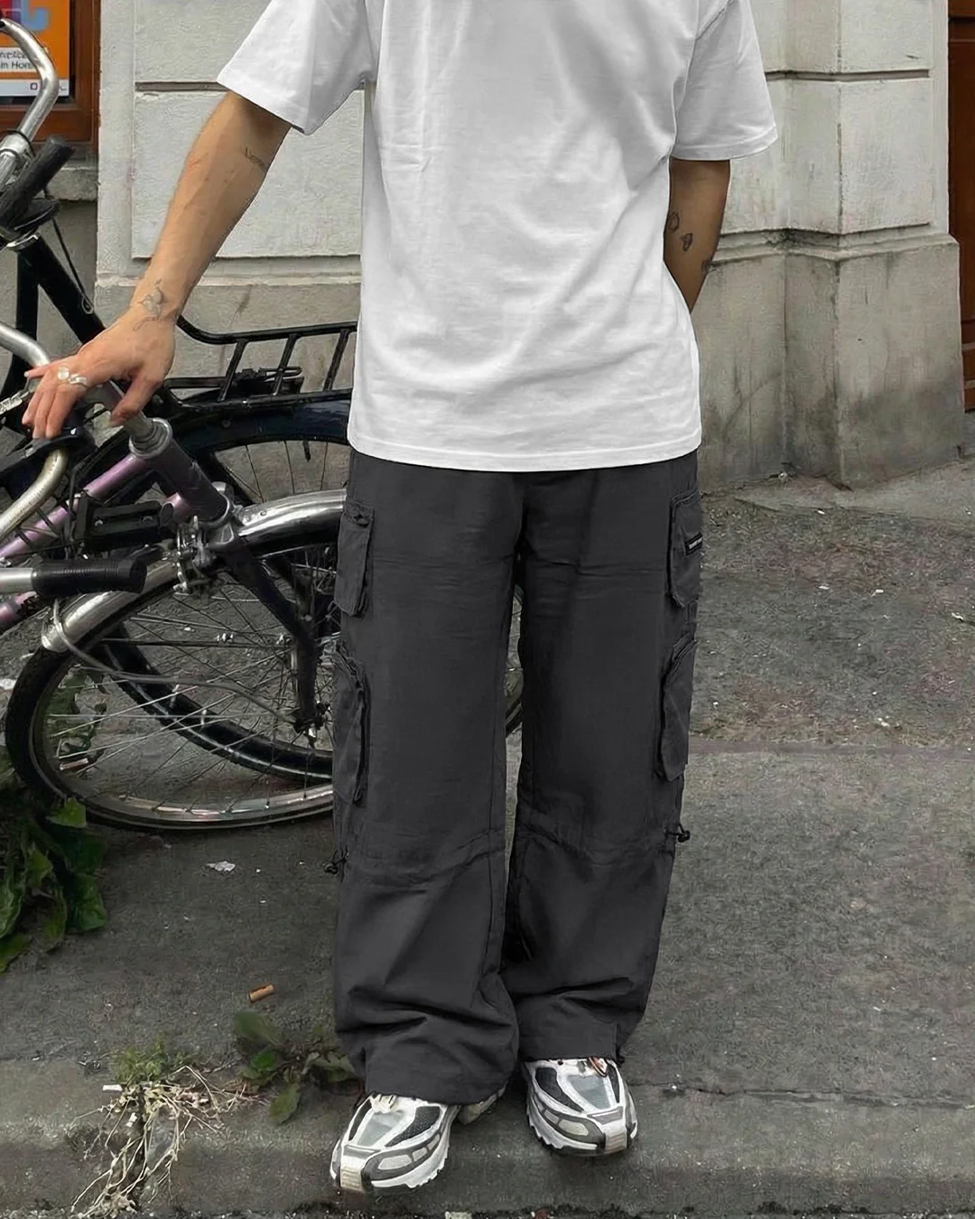 Loadout Grey Parachute Pants - Image 8