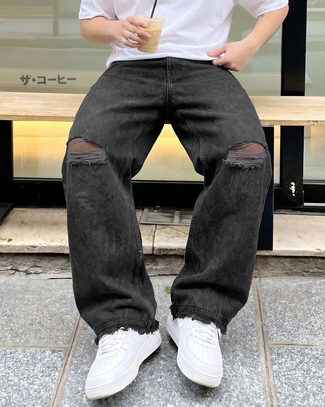 Lost Black Rugged Jeans - Image 3