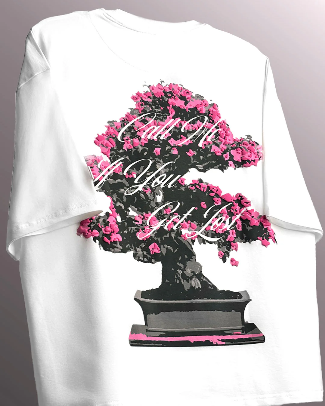 Lost Bloom Boxy-Fit White T-shirt - Image 3