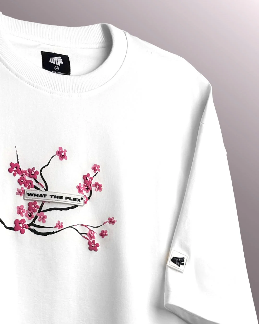 Lost Bloom Boxy-Fit White T-shirt - Image 7