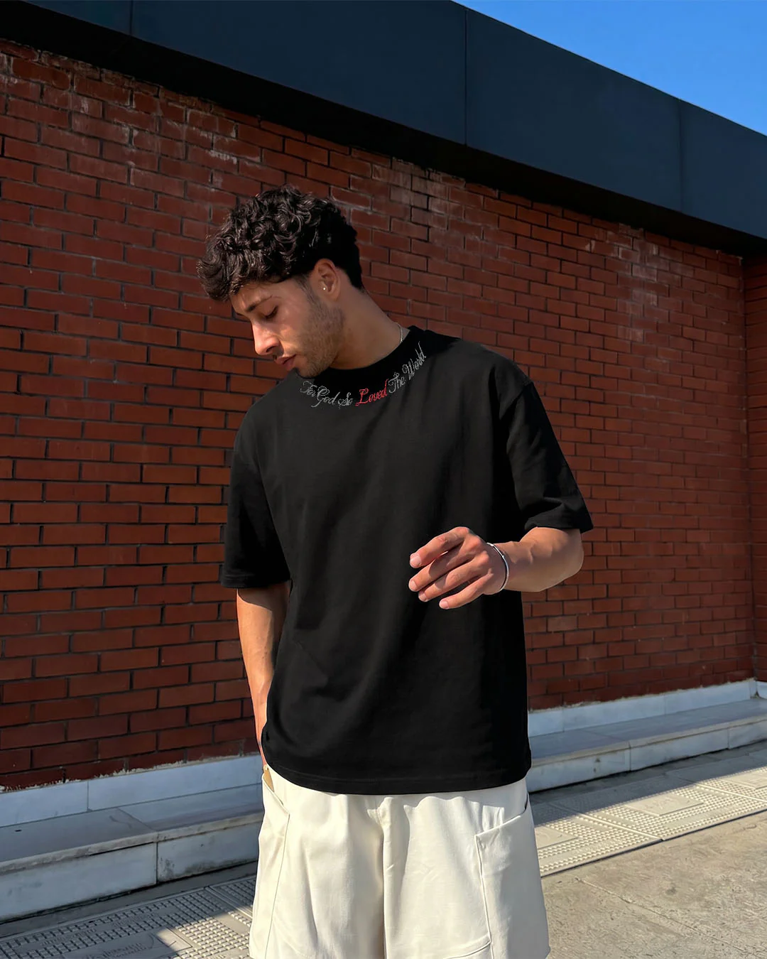 Lost Scriptures Black Embroidery T-Shirt - Image 6