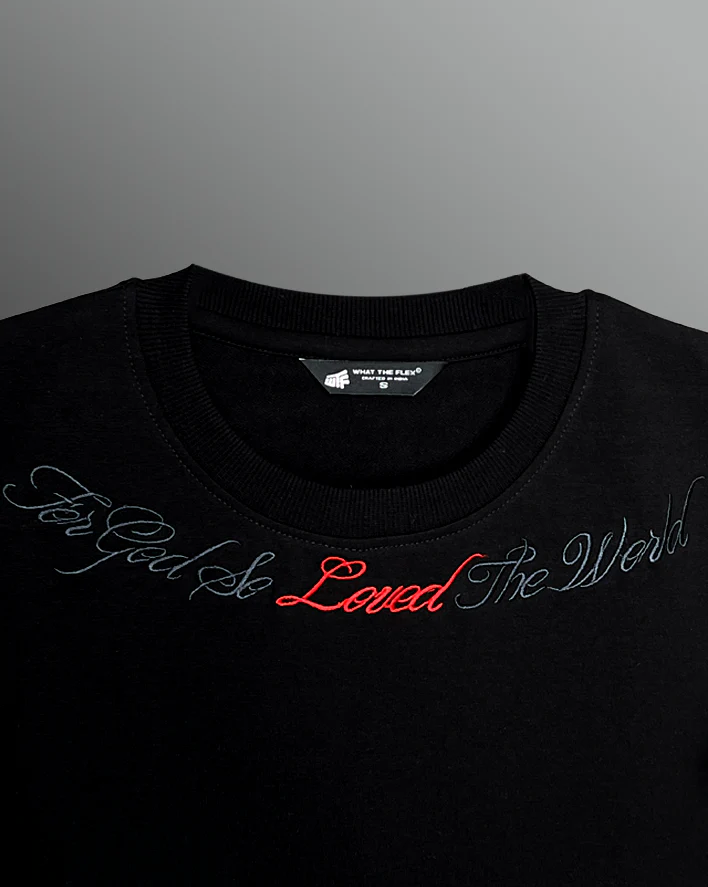 Lost Scriptures Black Embroidery T-Shirt - Image 7