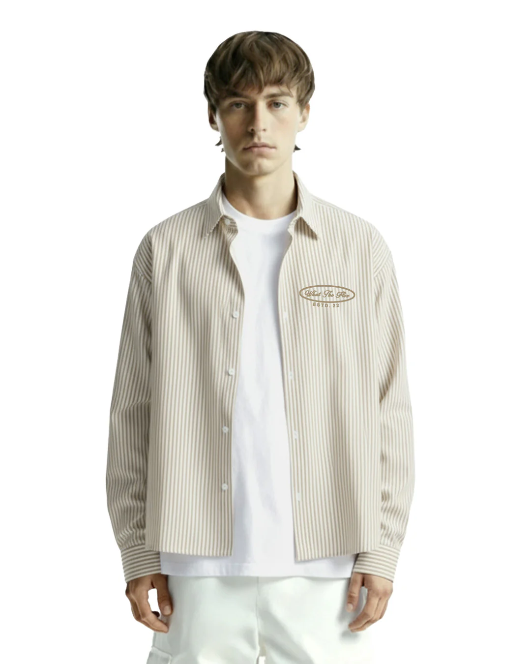 Self Love Club Yellow & White Full Sleeves Striped Shirt - Image 3