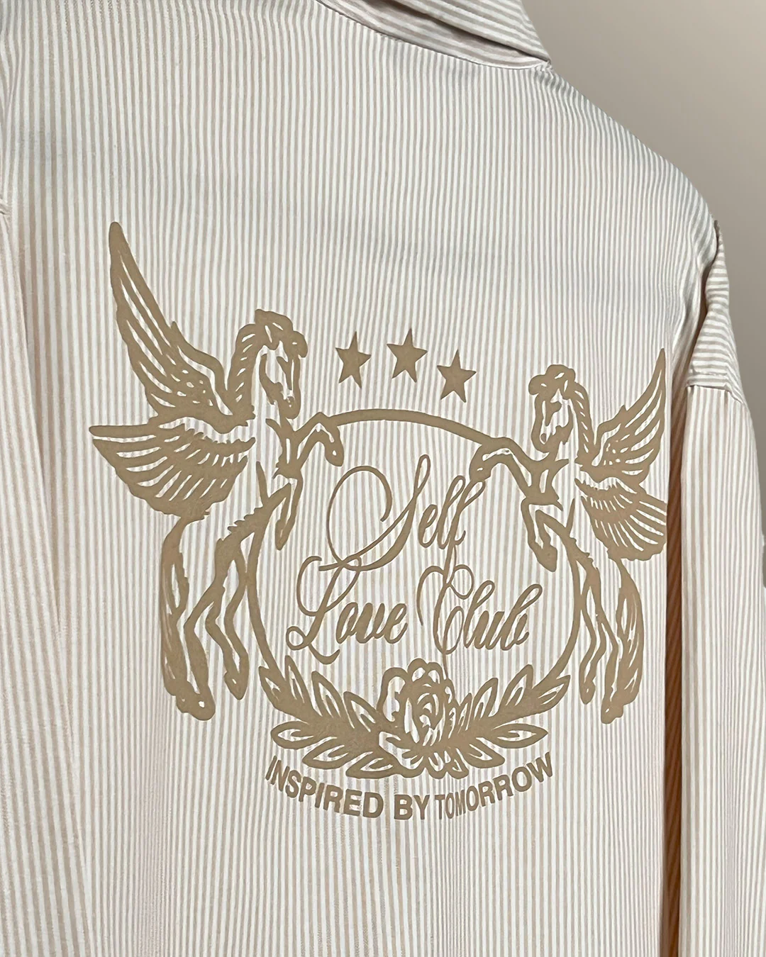 Self Love Club Yellow & White Full Sleeves Striped Shirt - Image 8