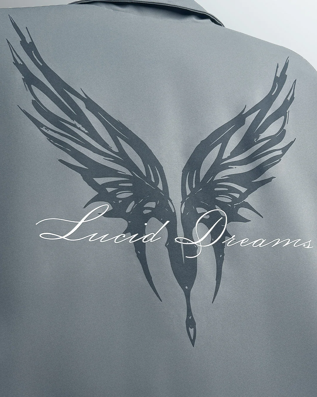 Lucid Dreams Grey Cotton Jacket - Image 7