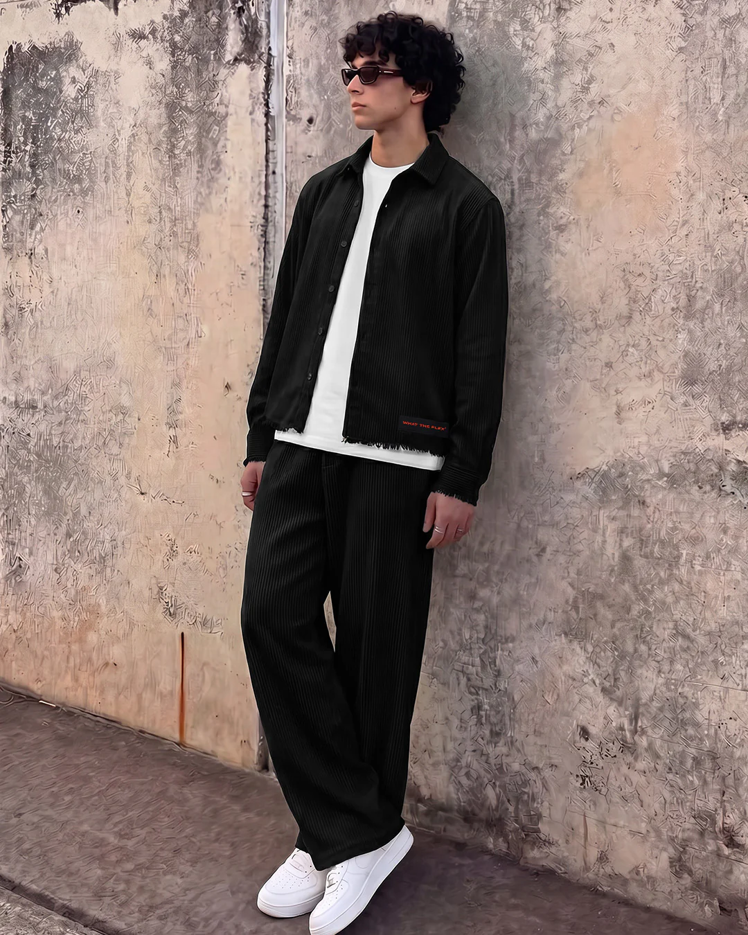 Make Art Black Ribbed Shirt - Image 6