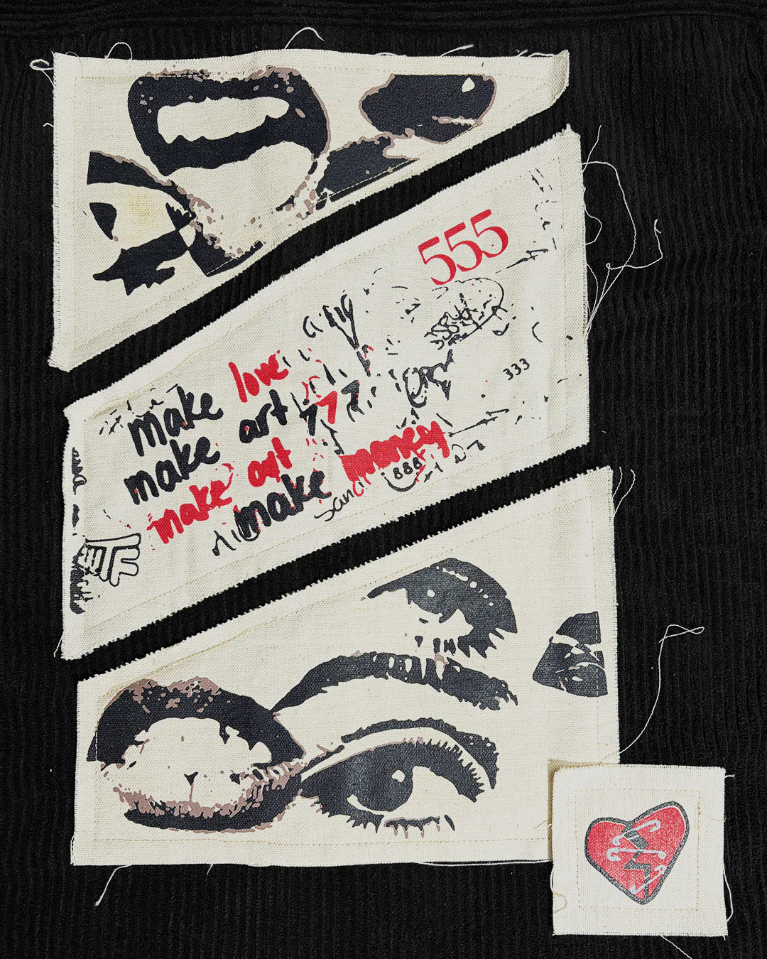 Make Art Black Ribbed Shirt - Image 7