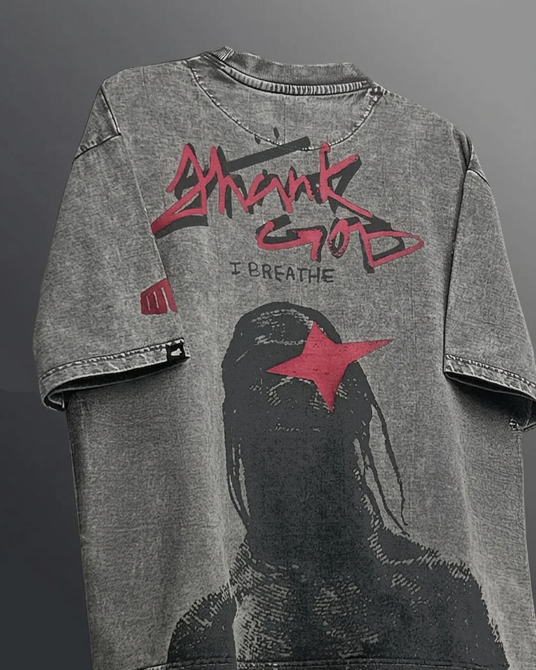 Maximus Travis Scott Acid Wash Boxy-Fit T-shirt - Image 3