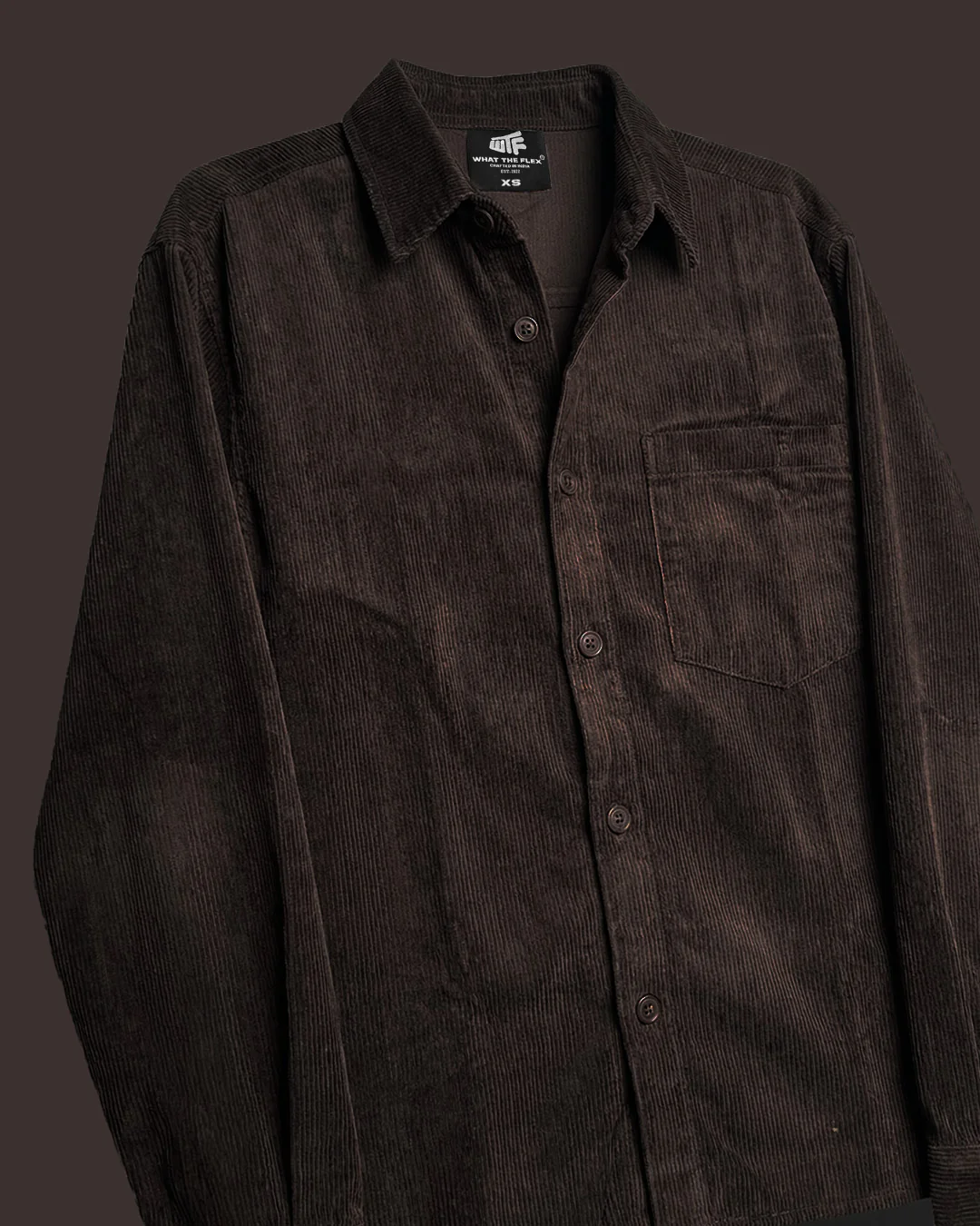 Mocha Corduroy Shirt - Image 5