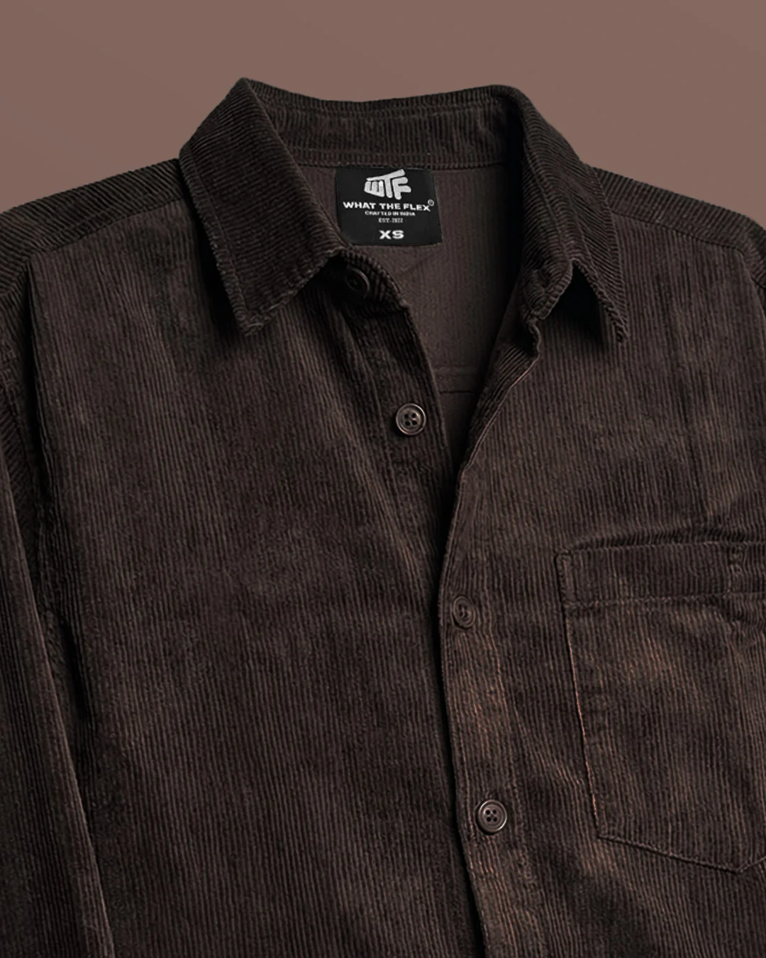 Mocha Corduroy Shirt - Image 8