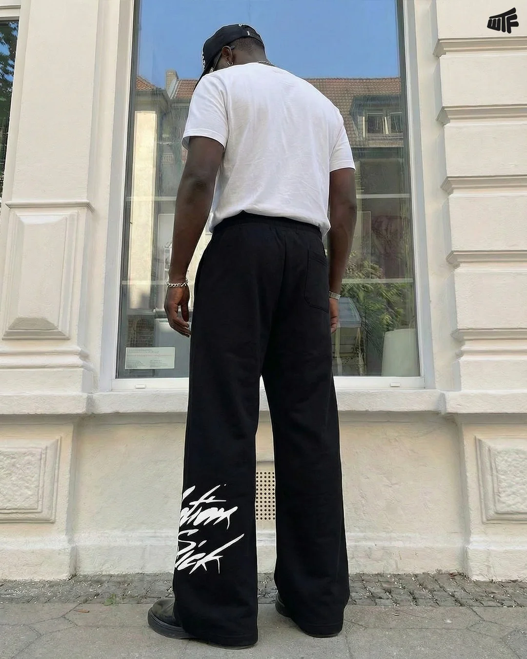 Motion Sick Black Cotton Pant - Image 4